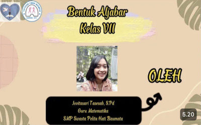 Video Pembelajaran Materi Aljabar Kelas 7